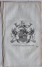 1768 Antique Print Family Crest Coat Of Arms Noel Viscount Wentworth