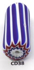 Xxl Huge Giant Antique Venetian Chevron Trade Bead African Cd38 Bg 72