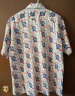 Antique Vintage Men s Pabst Blue Ribbon Beer Short Sleeve Shirt  Size Xl