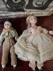 Vintage Artisan Miniature Dollhouse 1 12 Boy   Girl Dolls Victorian