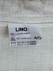 Size 40 Shirt Large Ivory Long Sleeve Guayabera Linen Mexican Wedding Embroidery
