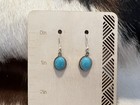Kingman Turquoise Sterling Southwestern Navajo Drop Dangle Earrings 3 9 Gms