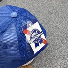 Pabst Blue Ribbon Cap Beer Blue Snapback Hat Pbr Strap Back