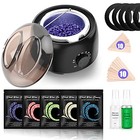 Waxing Kit -  Wax Warmer For Hair Removal  Hard Wax Kit With 14oz 5 Bags Hard 