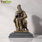 Greek Bronze Moses Sculpture Bronze Casting Moses Statue Collectible Art Decor