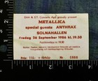 Metallica  anthrax 9 26 1986 Ticket Sticker decal 3    Cliff Burton   s Last Show