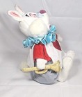 Disney Store Exclusive   Alice In Wonderland White Rabbit 16  Plush Stamped