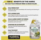 Harris Seaweed-128 Pet Safe Ready To Use Sea Salt   Vinegar Weed Killer 1 Gallon