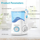 Water Dental Flosser 600ml Oral Irrigator 8 Jet Tips 10 Pressure Levels