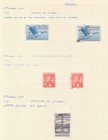 Canada 1937-53 King George Vi Collection Mint   Used Album Pages Cat   168 00