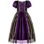 Girls Witch Costume Kids Halloween Skirt Fancy Dress Cosplay Outfit