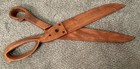Vintage Extra Large Red Wood Scissors Wall D  cor - 24   - Rare- Unique-
