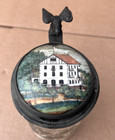 Antique Weihnachten 1915 Glass Lidded Stein German Christmas Convalescent Home