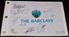 Rory Mcilroy phil Mickelson sergio  5 Signed 2013 Barclays Flag Jsa D12831
