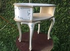 Vintage Florentine Two Tiered Side Table Made In Italy