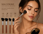 Silk Stroke Premium Goat Hair Face Brush Collection Luxury Makeup Brush Set Of 4