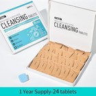 Washing Machine Cleaner Tablets 24 Pack Deep Cleaning Deodorizer For All Washers
