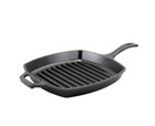 Lodge 10 25  Square Seasonsed Cast Iron Grill Pan - New