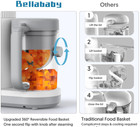 Baby Food Maker Food Processor  Puree Blender Steamer  Reversible Steam Basket