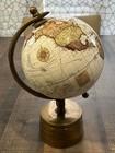 Vintage-style Decorative World Globe With A Brass Stand