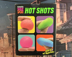 Needoh Teenie Hot Shots 4-pack Nee Doh Set Of 4 - Swish Grand Goal Punt Balls 