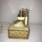 Vintage Deco-tel French Victorian Style Rotary Dial Phone Ivory Gold Color