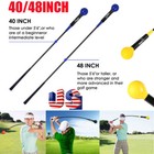 40   48in Golf Swing Trainer Aid Stick  Practice Strength Tempo Flex Training 