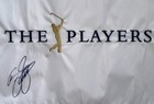 Rickie Fowler Signed Players Championship Flag Sawgrass Golf Pga Beckett Coa
