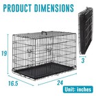 24   Small Dogs Folding Metal Wirepet Cage 2 Door W divider Panel Indoor Outdoor