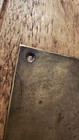 Pair Of Vintage Solid Brass Door Finger Plates - Great Patina - 12  X 3  Inches
