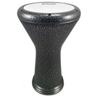 17  Black Metal Gawharet El Fan Darbuka Doumbek With White Powerbeat Drum Head