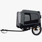 Pet Bike Trailer   Push Cart     88lb Capacity detachable Hitch all-terrain Wheels