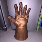 Infinity Gauntlet Superhero Costume Prop  Gold W  Multicolor Stones