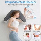 Side Sleeper Pillow For Shoulder Pain Relief  Memory Foam Pillow With Arm Hole  