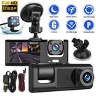 3ch 1080p Dash Cam Front rear cabin W ir Night Vision Parking Mode For Uber taxi