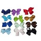 4  20pcs Girls Ribbon Boutique Hair Bows Clip For Teens Girls Toddlers Variety 