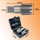 11 2 111 2 Npt Pipe Tap Precision Carbon Steel Npt Tap Set For Clean Accurate Th