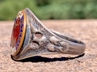 Antique Wwi Aef Us Army Military American Expeditionary Forces Sterling Ring
