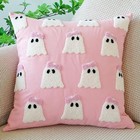 Bohemian Ivory Tufted Cushion Covers     Handcrafted Cotton Sofa Decor  set Of 2 