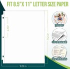 100 Pack Sheet Protectors 8 5 X11 Inch Clear Page Protectors For 3 Ring Binder