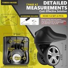 Luggage Wheels Replacement For Suitcase  Dual Spinner Wheels Parts