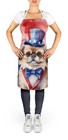 Caroline s Treasures Pekingese Patriotic American Apron Dac5770apron