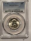 1949 P  Gem Washington Silver Quarter 90 - Pcgs Ms64