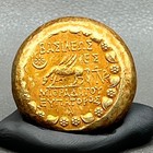 Very Rare Beautiful Ancient Bactrian 18k Old Gold Plated Coin