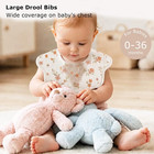 Muslin Bibs For Baby Girl Boy  6 Pack Cotton Baby Bibs For Newborn Toddler   100