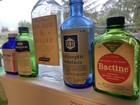 Lot Of 5 Vintage Medicine Apothecary Bottles