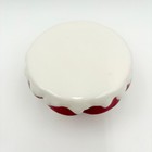 Christmas Candy Cane Ceramic Mini Cupcake Stand Red White Peppermint Pedestal