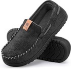 Men s Memory Foam Moccasin Slippers Warm Plush Indoor Outdoor House Shoes Gift