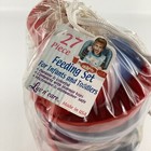 Luv N Care 27 Piece Feeding Set Infants Toddlers Vintage 90s Primary Colors New