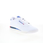 Reebok Princess Fitness Womens White Leather Lifestyle Sneakers Shoes